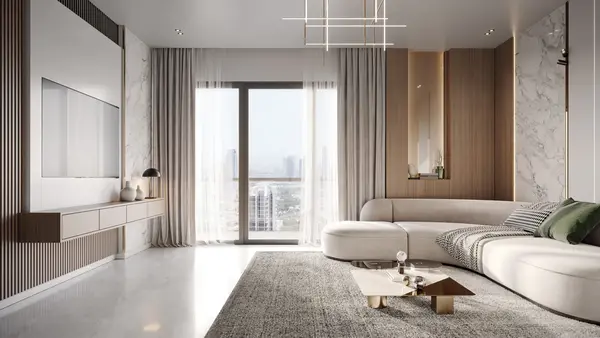 Living Room Curtains Dubai In Luxury home