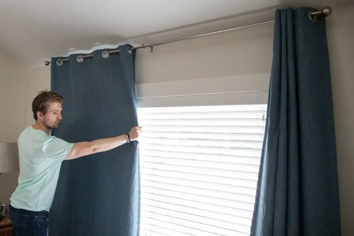 How to Install Blackout Curtains Over Blinds