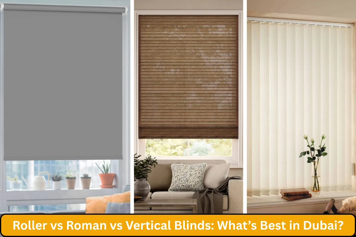 Roller vs Roman vs Vertical Blinds What’s Best in Dubai
