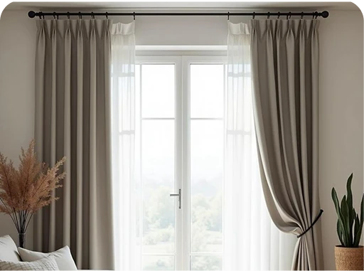 Modern Eyelet Curtains Dubai