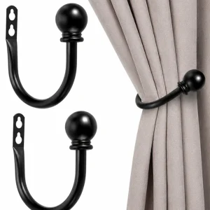 Sumnacon Set of 2 Metal Decorative Curtain Holdbacks